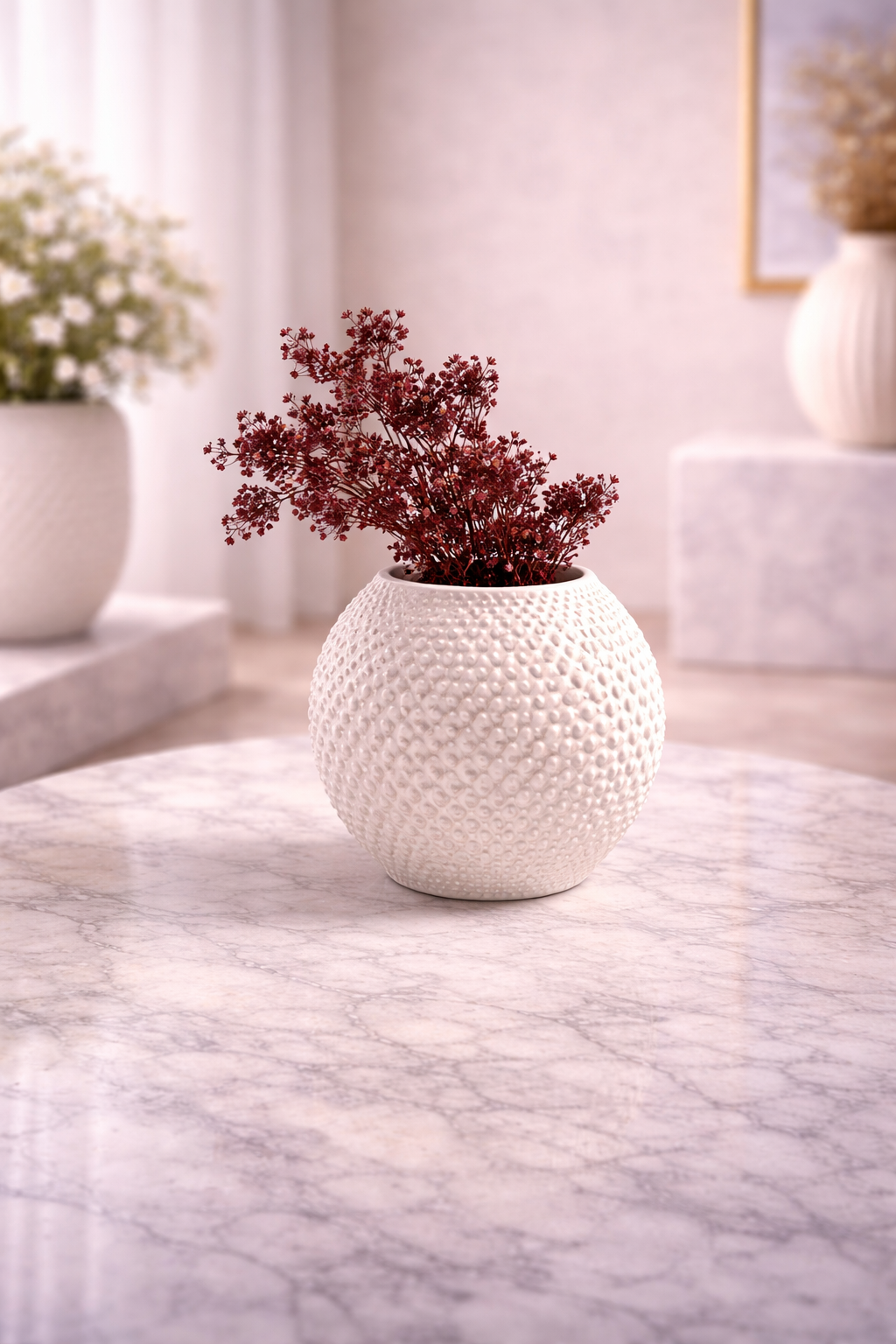 Florero de Cerámica – Diseño Moderno con Presencia