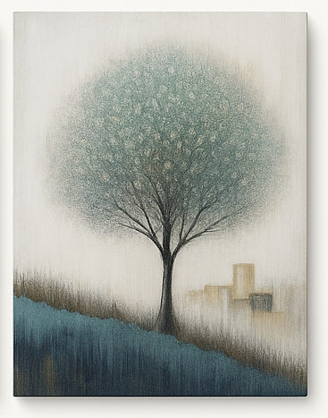 Cuadro Decorativo Panorámico de Naturaleza Minimalista – Estilo Moderno