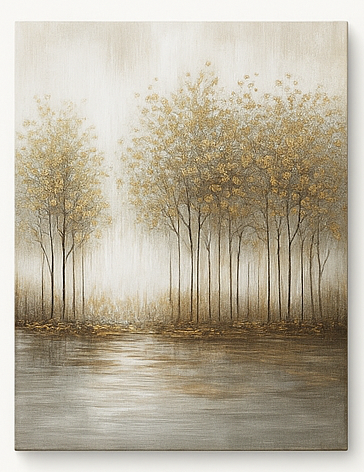 Cuadro Decorativo Panorámico de Naturaleza Minimalista – Estilo Moderno