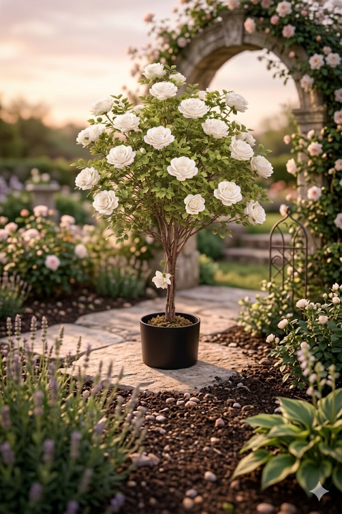 Planta Decorativa Alta – Estilo Natural Realista