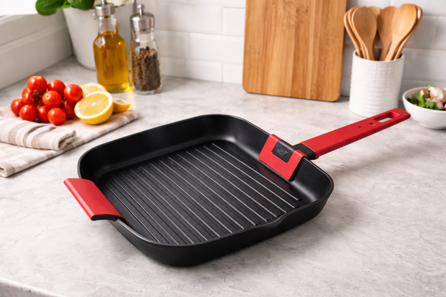 Parrilla Sartén KA-DH391 de Aluminio – 26x26x4.7 cm