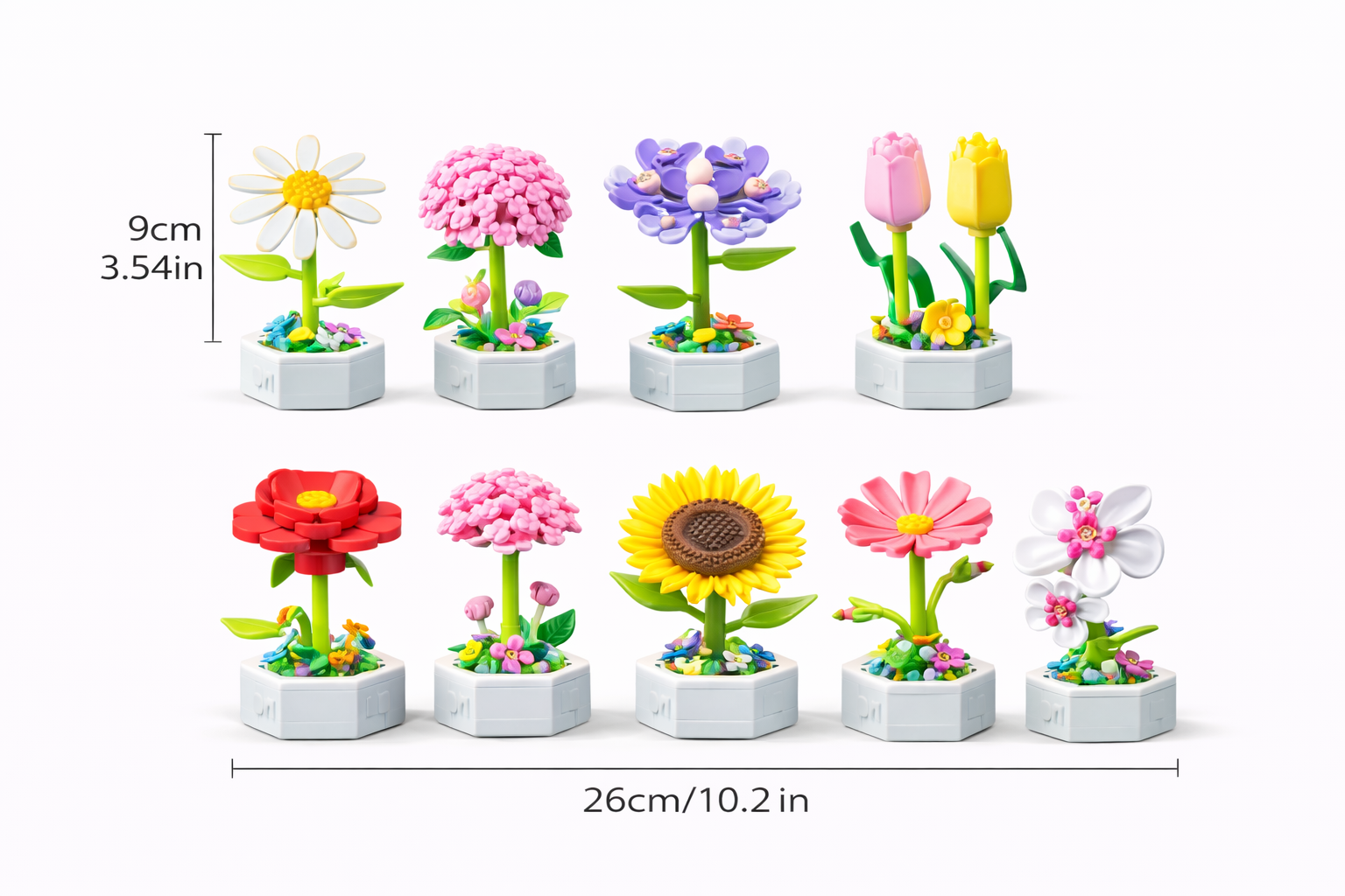 Bloques de flores 103A