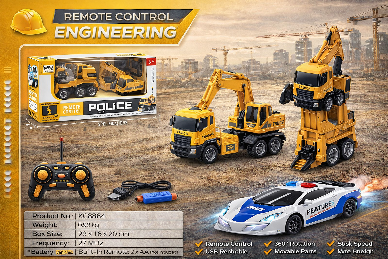 Carro Infantil amarillo