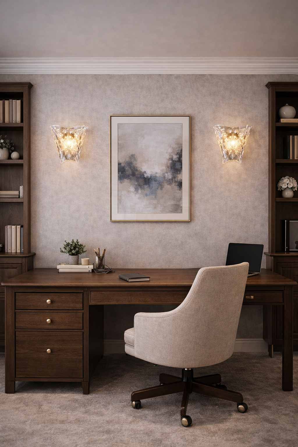 Lámpara de Pared Acrílica N-Lighten – Elegancia Moderna en Dorado