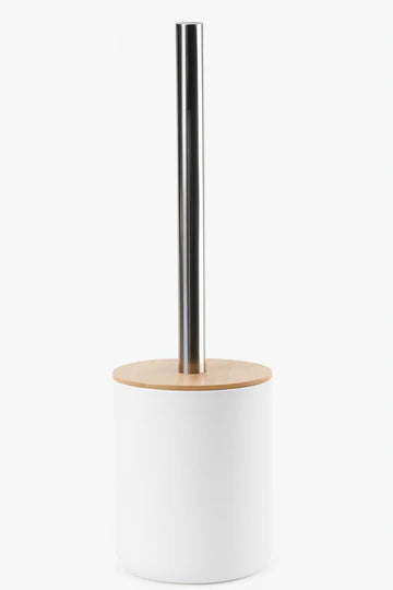 Cepillo para Inodoro con Acabado Premium y Tapa de Bambú – Elegancia Natural en tu Baño