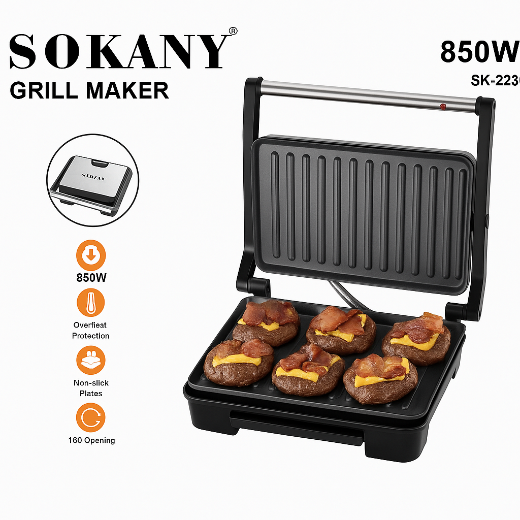 Parrilla Eléctrica 110V – Ideal para Asados en Casa