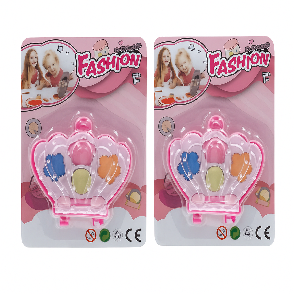 Set de maquillaje infantil para niñas – modelo 88011, set de sombras de plástico seguro y divertido