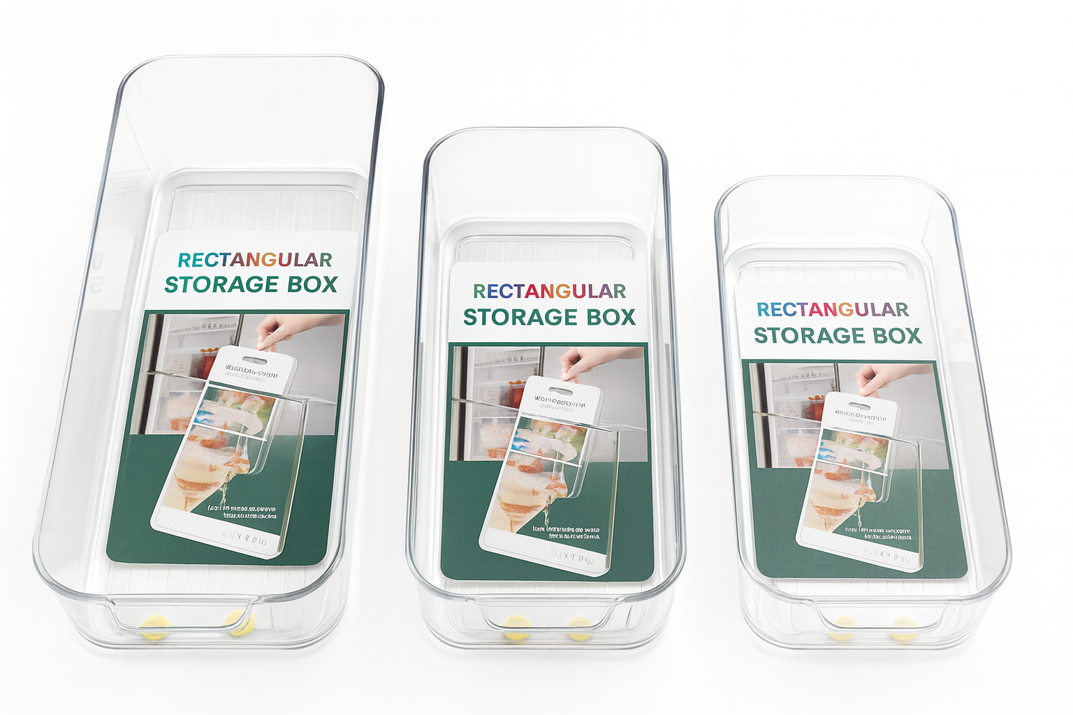Bandeja Organizadora para Refrigerador– Plástico | 32 × 20.5 × 14 cm