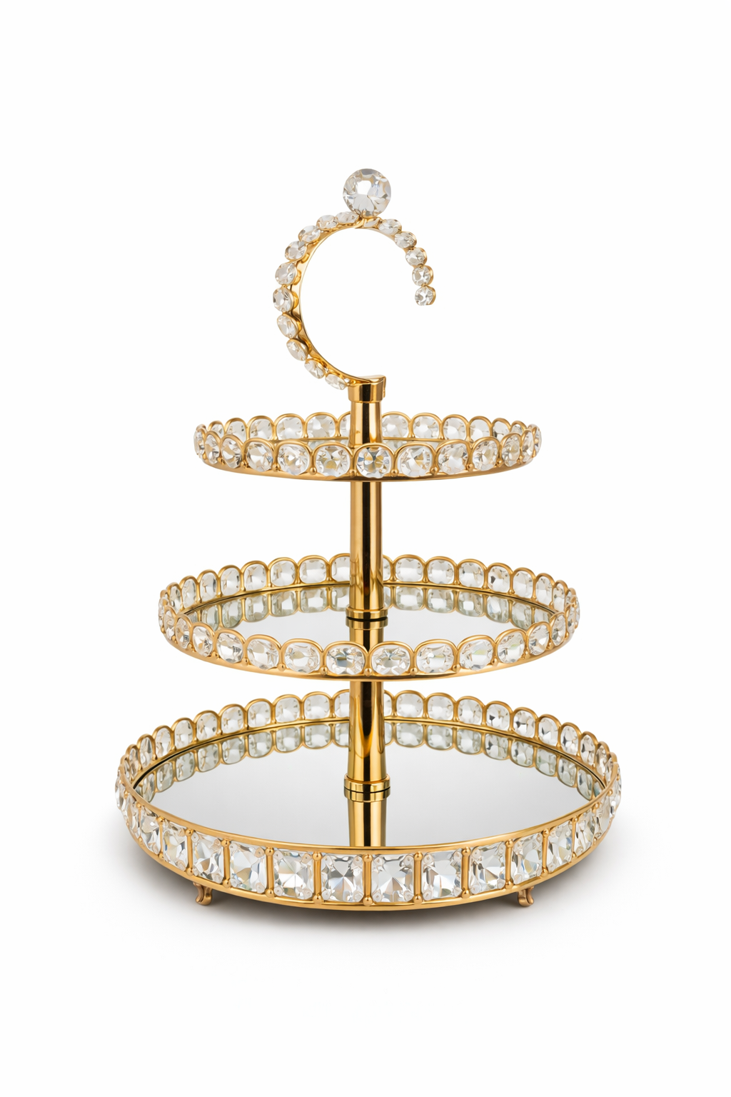 Bandeja Dorada (Set 3 Niveles) – Elegante y Decorativa