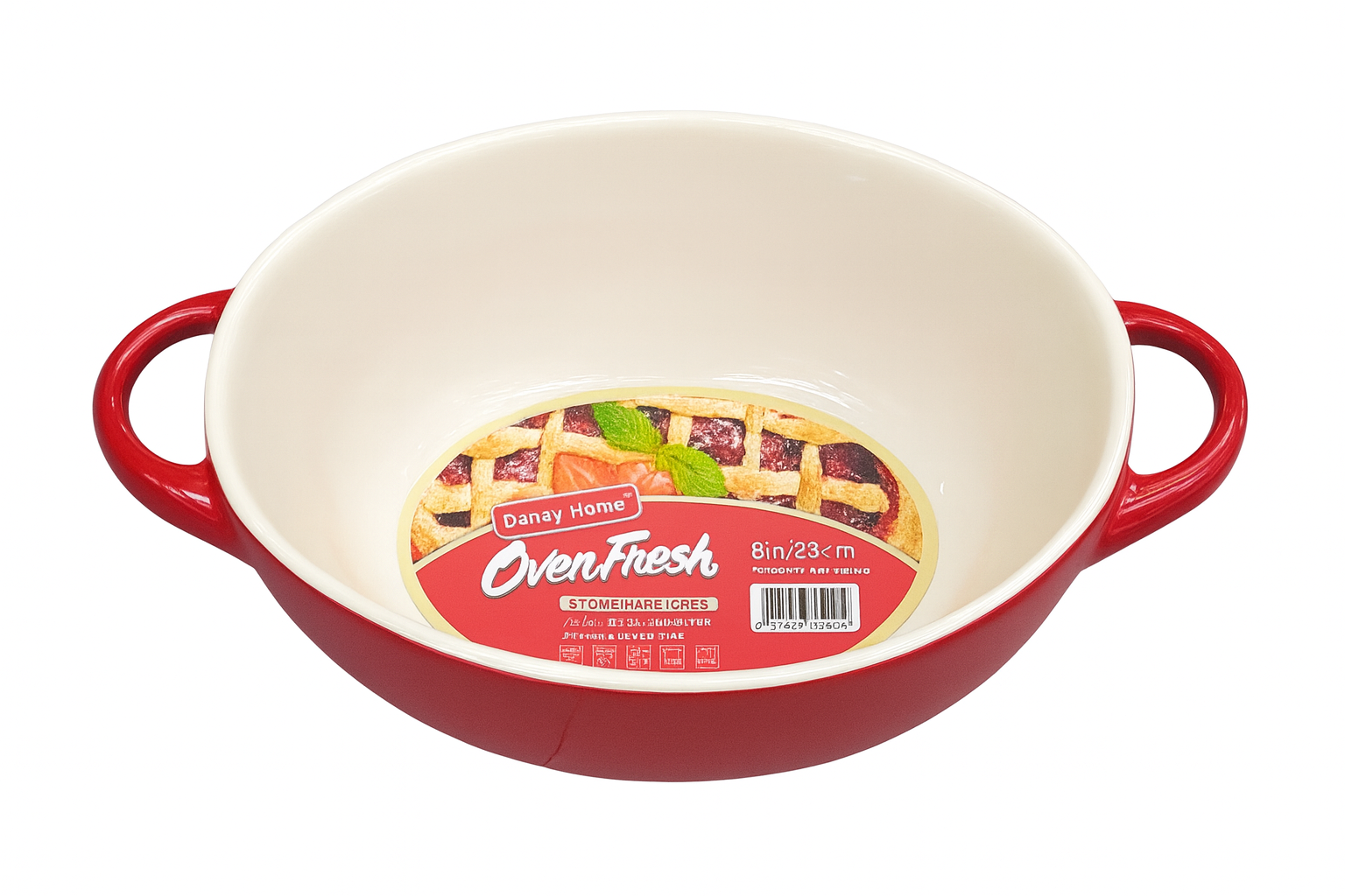 Bandeja para hornear de porcelana