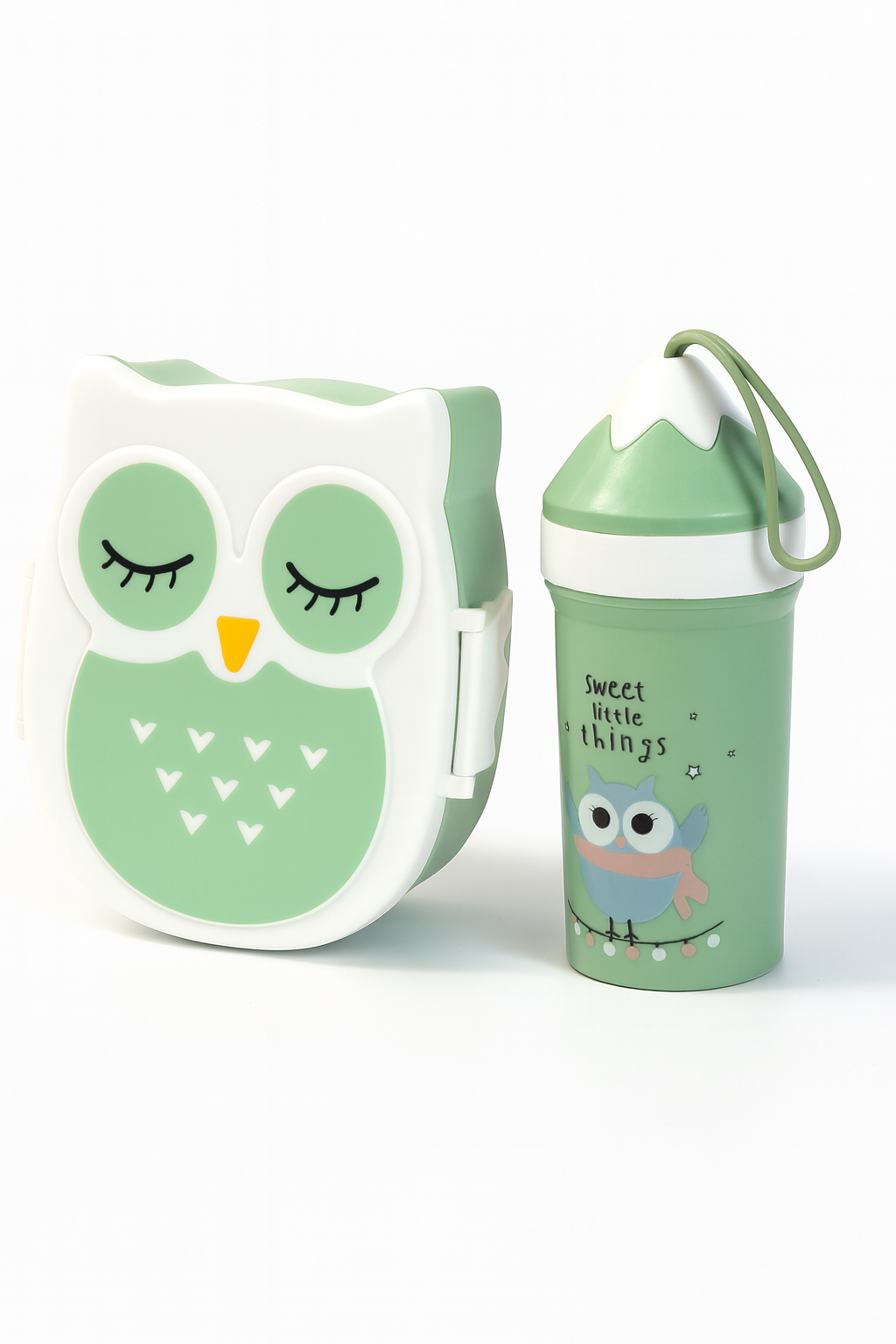 Set de táper y pachón de plástico | 800 ml + 380 ml