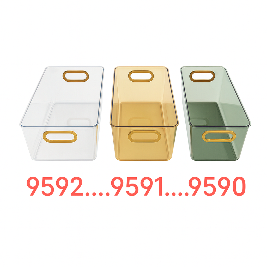 Caja de Almacenaje– Plástico Multiuso (Variedad) | 25,7 × 10 × 7,5 cm