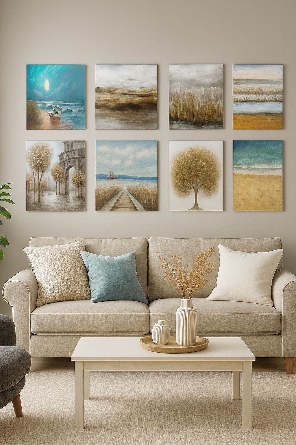 Óleo pintado a mano modelo 80×120 cm, pieza artística para decoración de interiores 