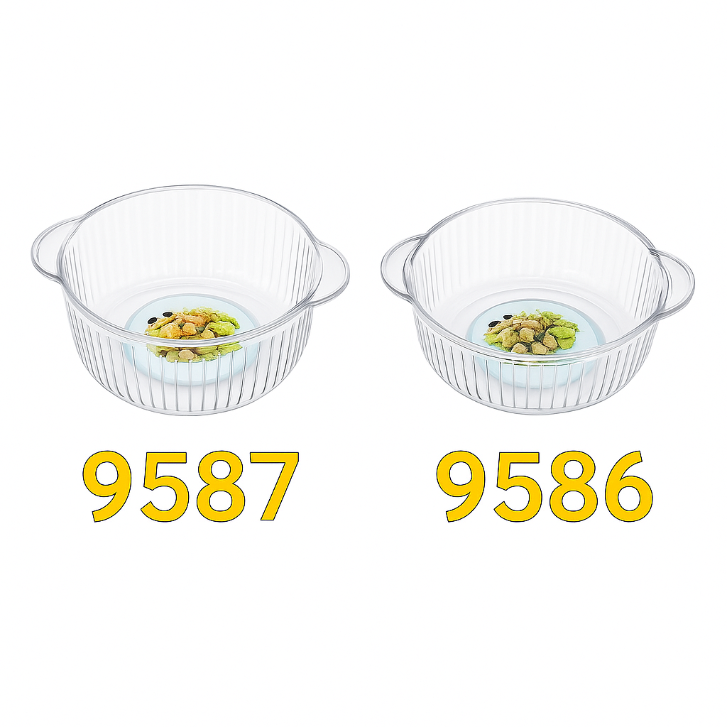 Bowl para Ensalada– Plástico | 22.5 × 19.5 × 12.5 cm