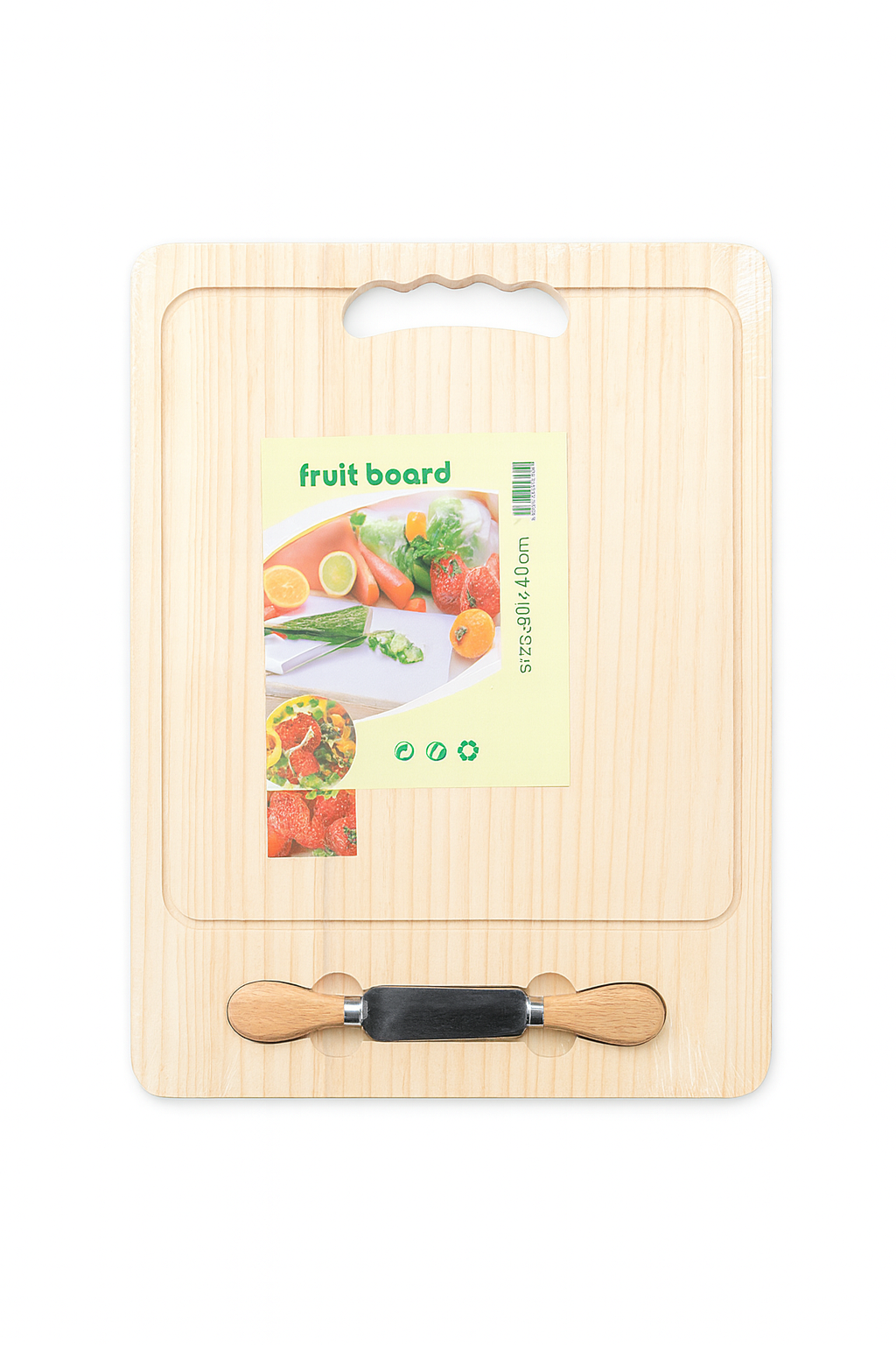 Tabla de bambu para queso 24*34*1.5cm