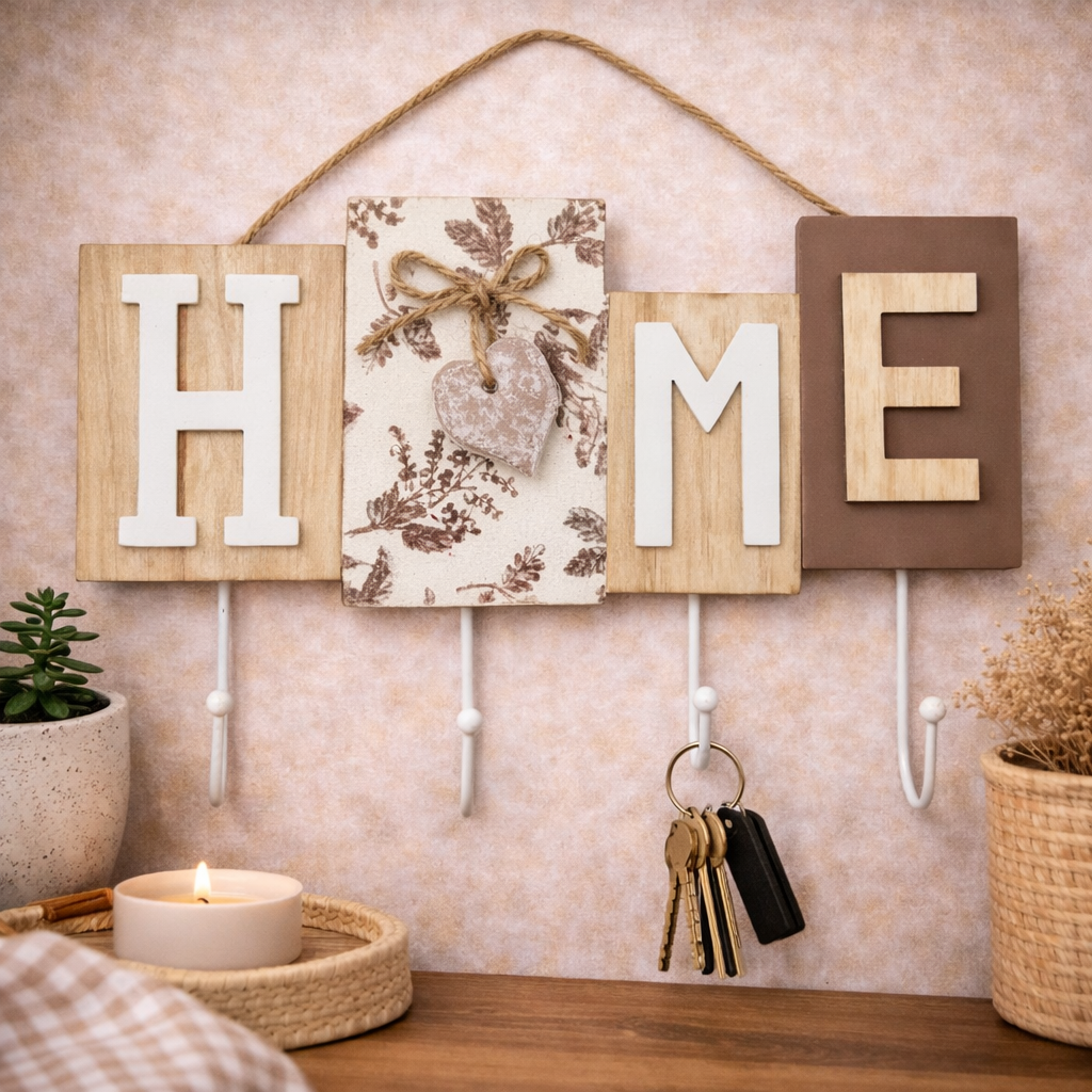 Adorno Decorativo con Ganchos para Pared