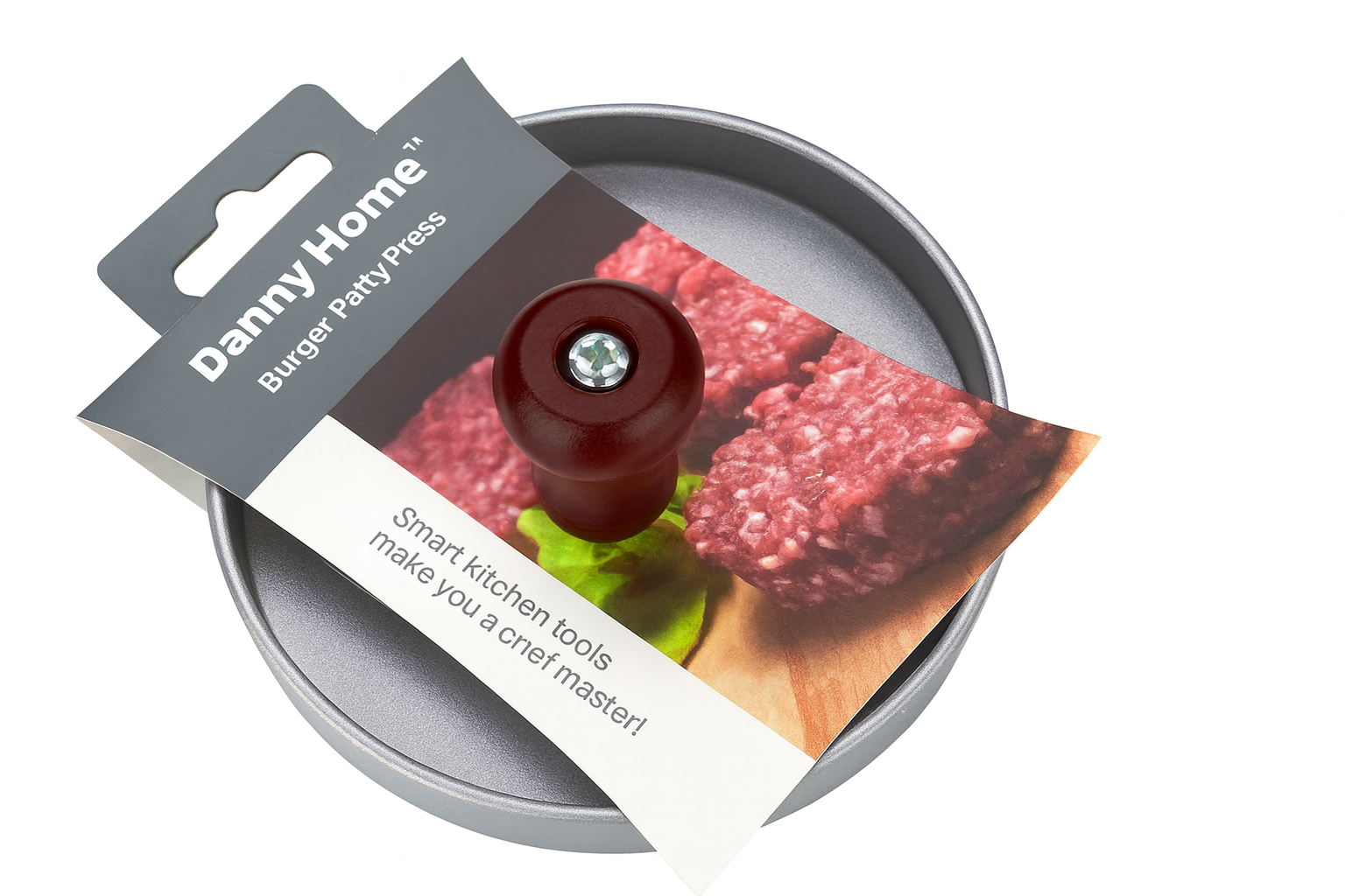 Prensa para hamburguesas de aluminio