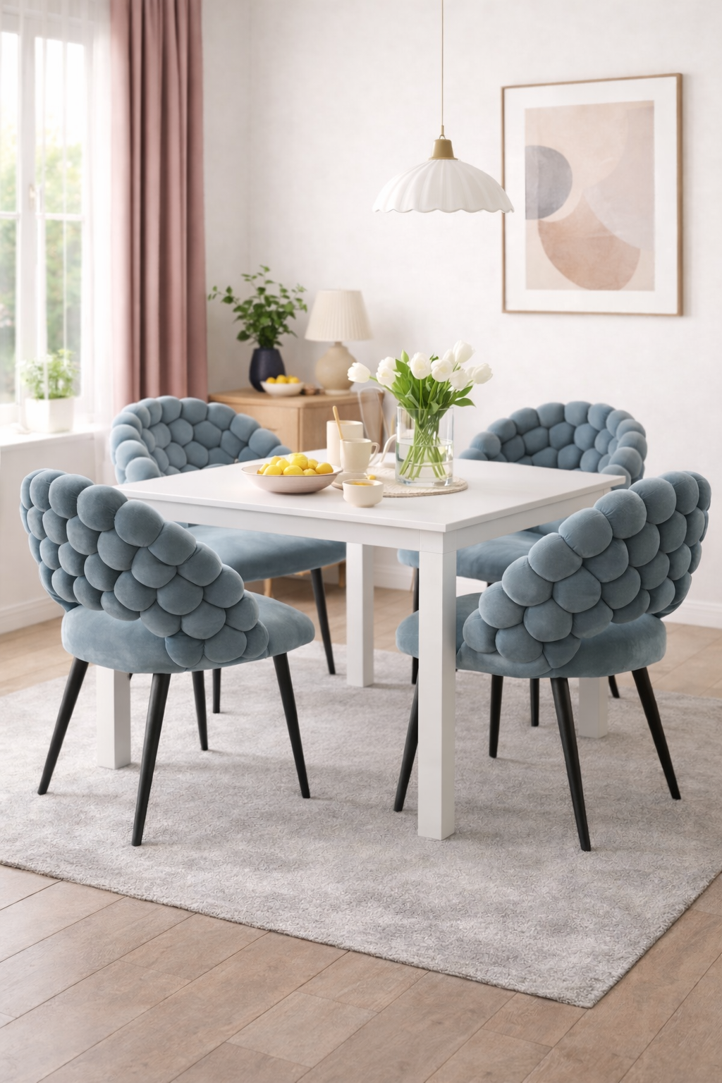 Silla  – Tela + Metal | Moderna, Elegante y Súper Resistente