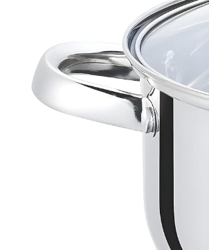 Set de Cacerolas en Acero Inoxidable – 3 Piezas