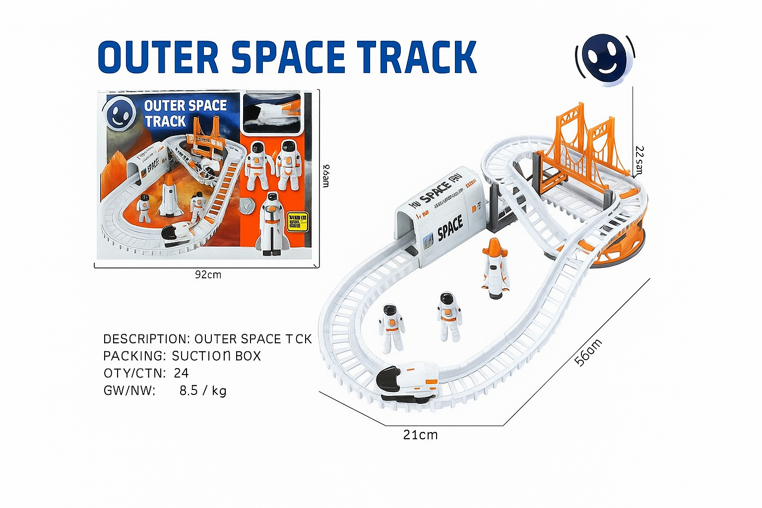 Juguete de vehículo con pista para niños, de plástico resistente, educativo y divertido