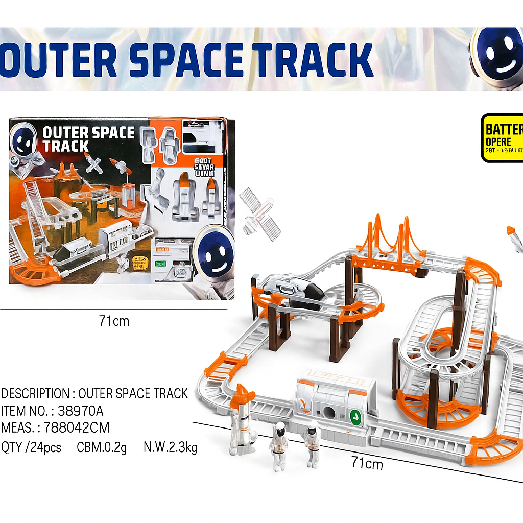Juguete de vehículo con pista para niños