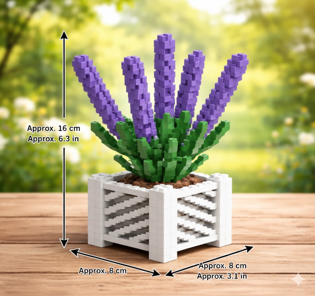 Bloques flores lavanda