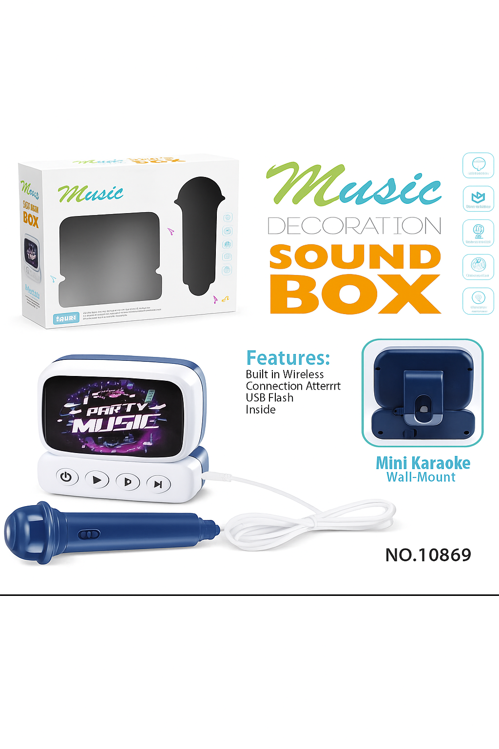 Juguete de karaoke para niños, de plástico resistente, musical y divertido