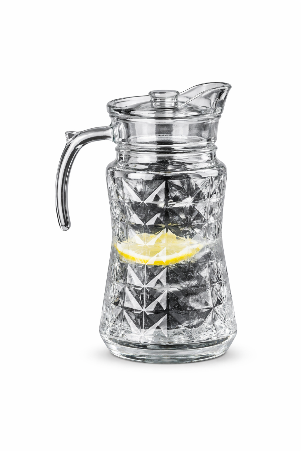 Jarra de vidrio con tapa