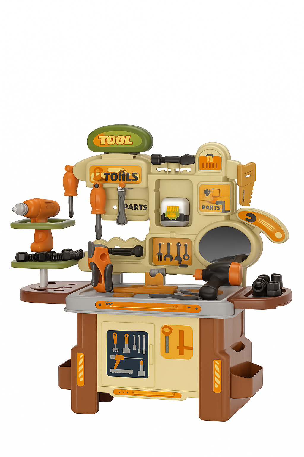 Juguete de herramientas para niños, set de plástico educativo y divertido