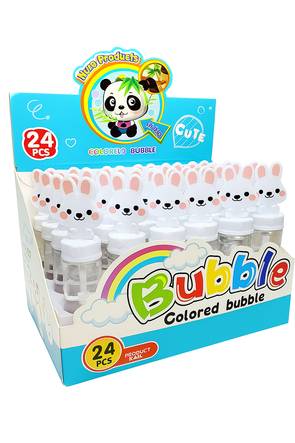 Juguete de burbujas para niños, divertido y seguro bajo supervisión de un adulto