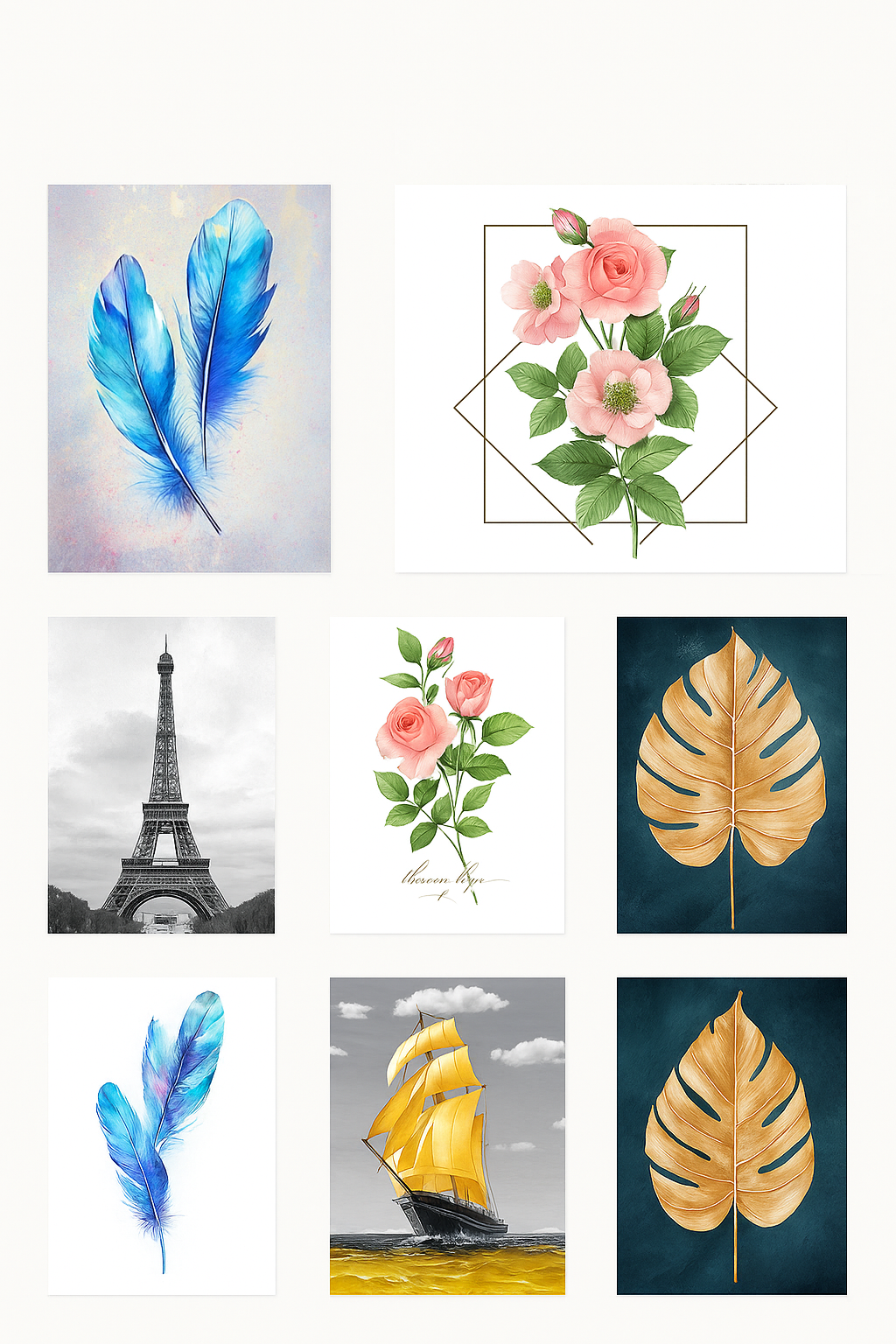 Cuadro decorativo para sala, tamaño 30×40 cm, elegante y moderno