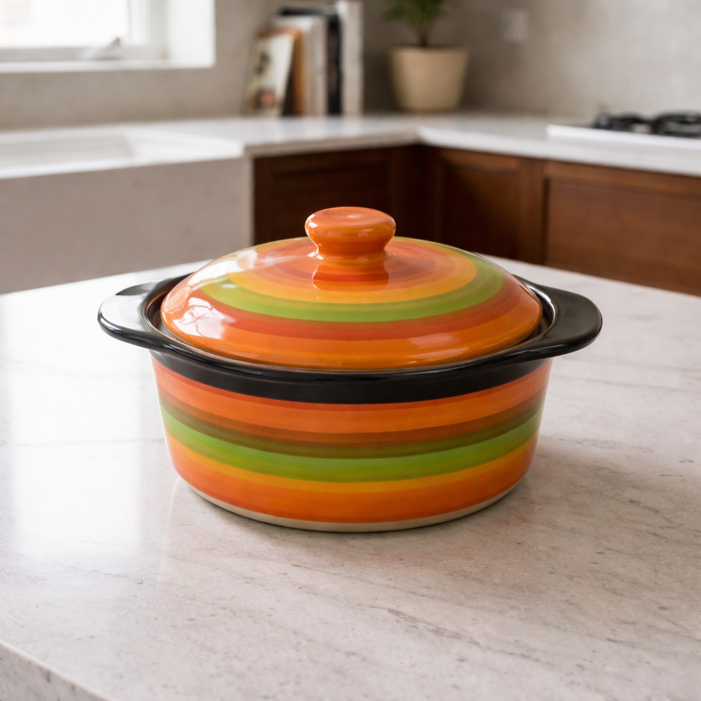 Bowl de Cerámica con Tapa Hermética (Fresh & Serve Series)