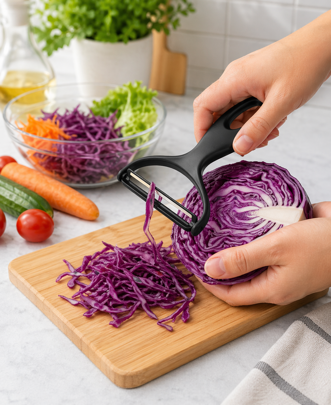 Pelador de Frutas Manual – Ligero, Eficiente y Ergonómico