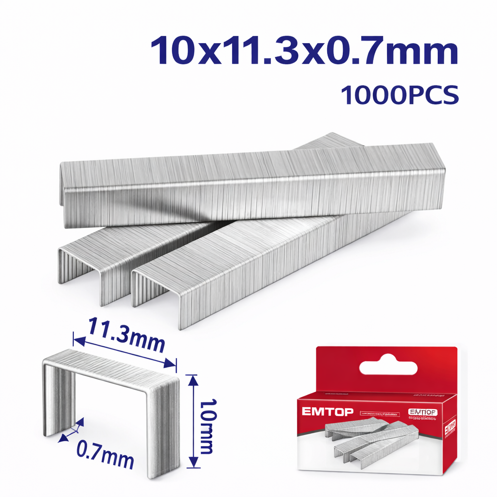 ¡Sujeción de Acero Inoxidable! Set de 1000 Grapas Industriales