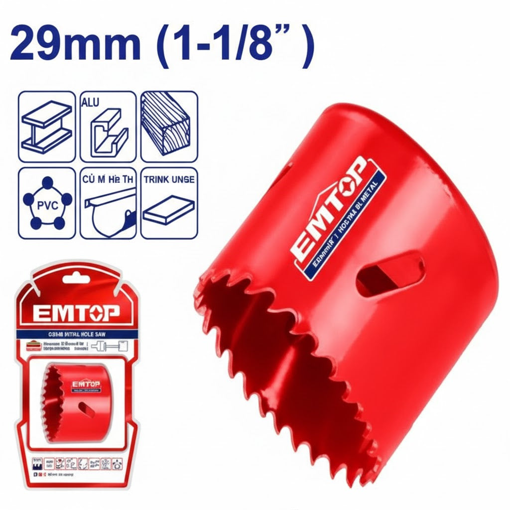 Sierras Copa Bi-Metálicas EMTOP - Línea de Precisión