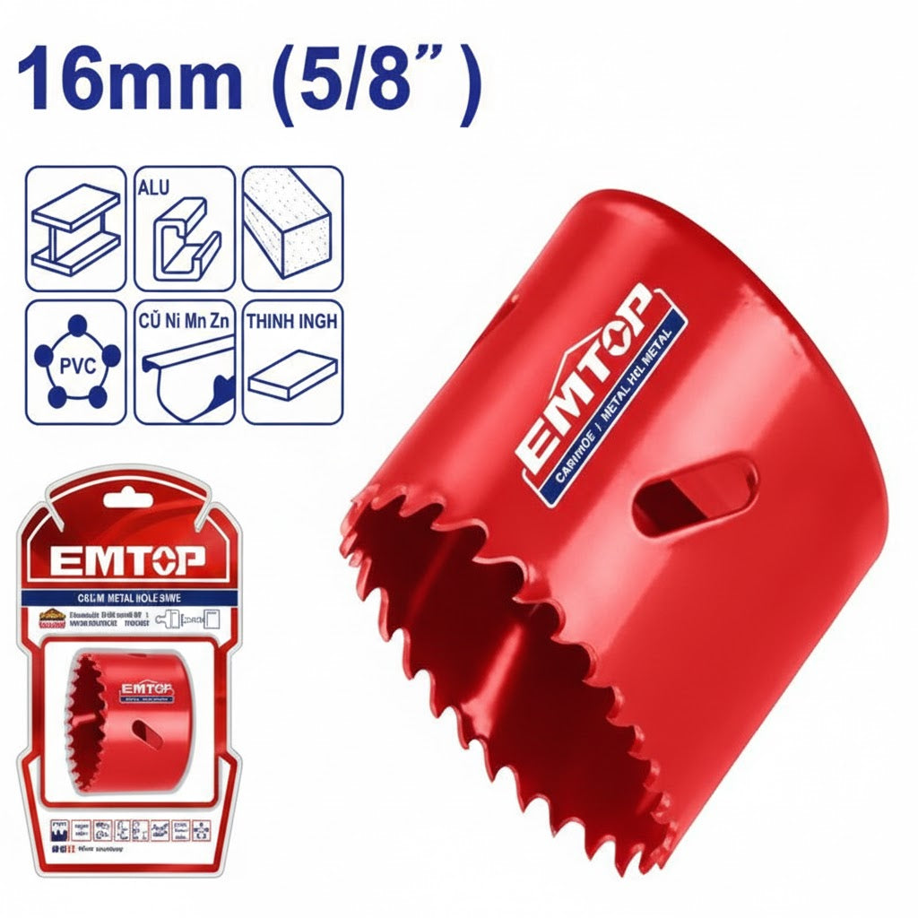Sierras Copa Bi-Metálicas EMTOP - Línea de Precisión