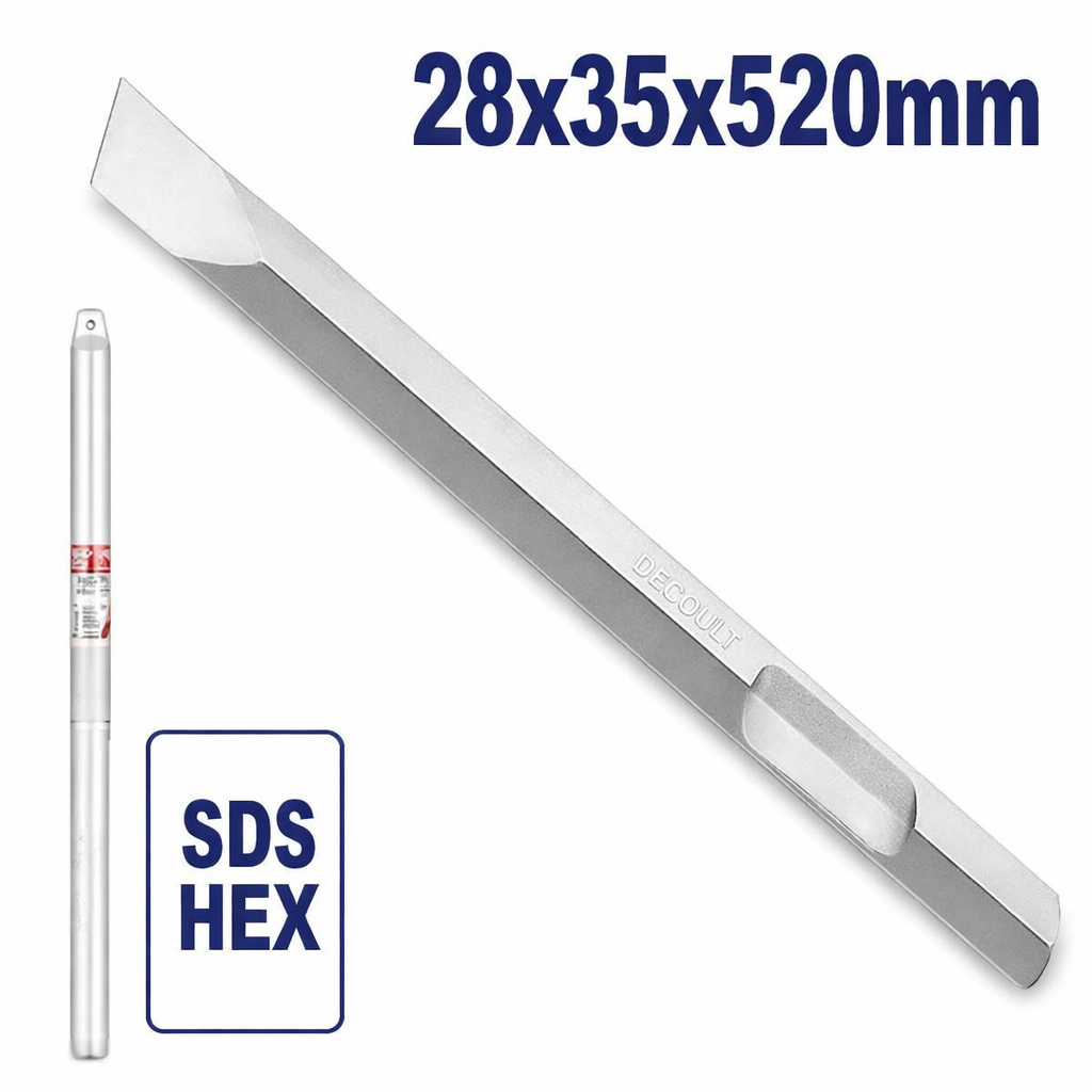 Cincel Plano Profesional SDS HEX – Máximo Poder de Demolición