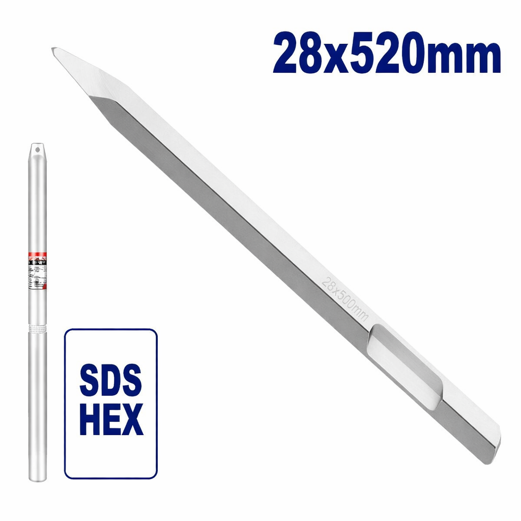 Cincel de Punta Profesional SDS HEX – Penetración Extrema en Concreto