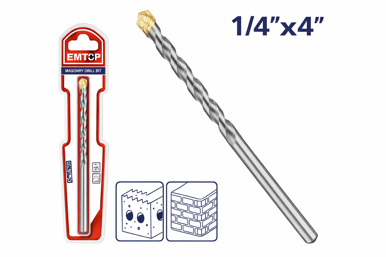Brocas para Mampostería EMTOP – Máxima Eficiencia en Perforación
