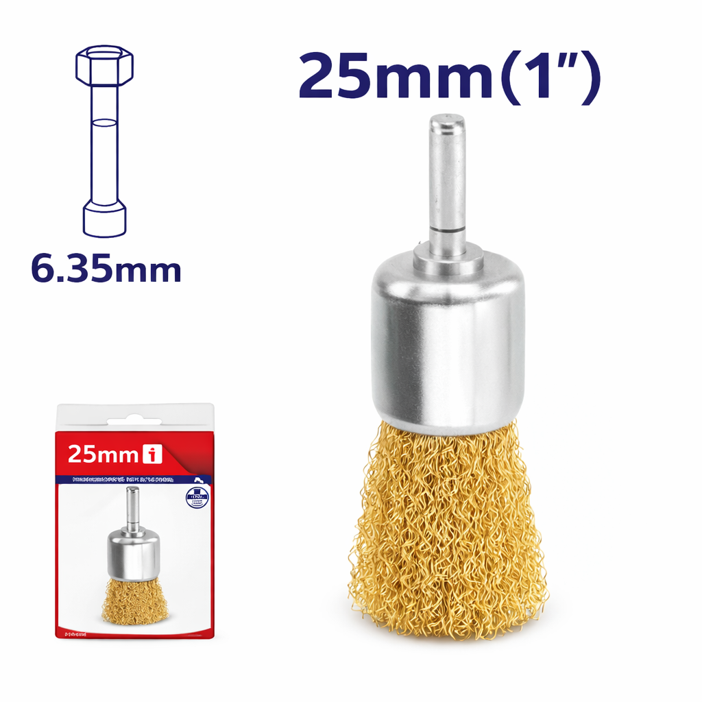 ¡Limpieza Profunda en Espacios Difíciles! Cepillo de Alambre Tipo Copa