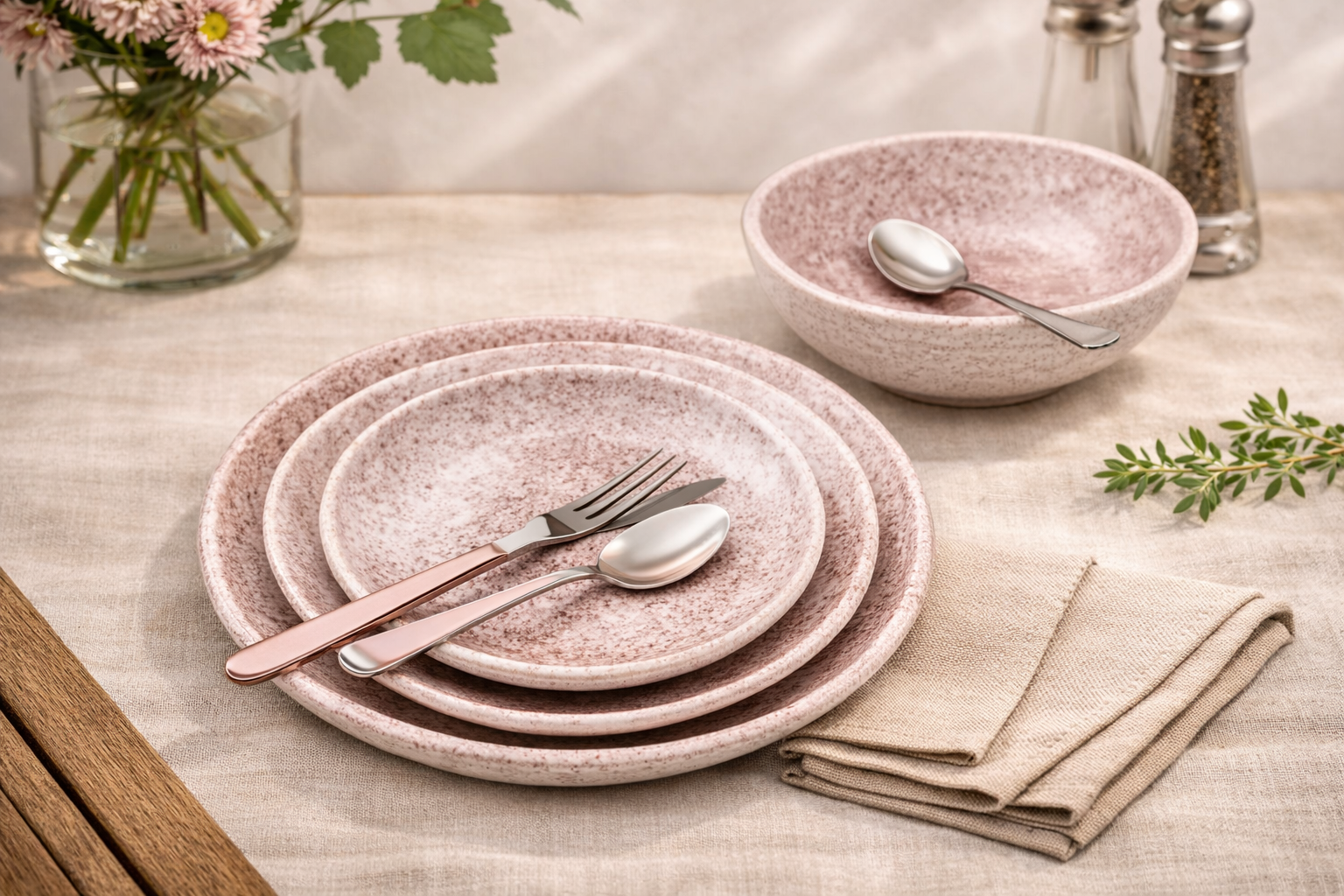 juego de platos y bowls de 18 piezas