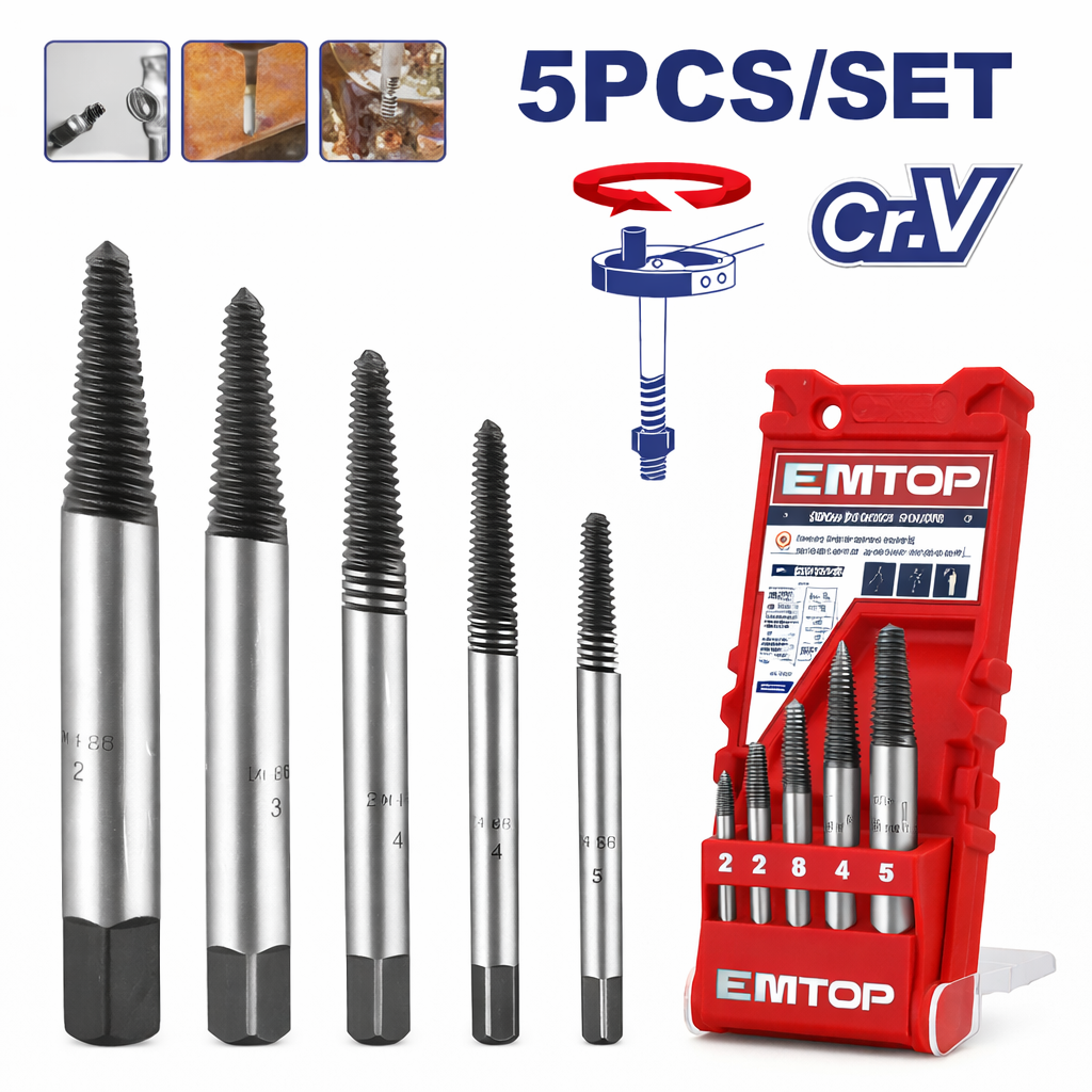 🛠️ ¡La Solución Definitiva para Pernos Atrapados! Conjunto Extractores de Tornillos