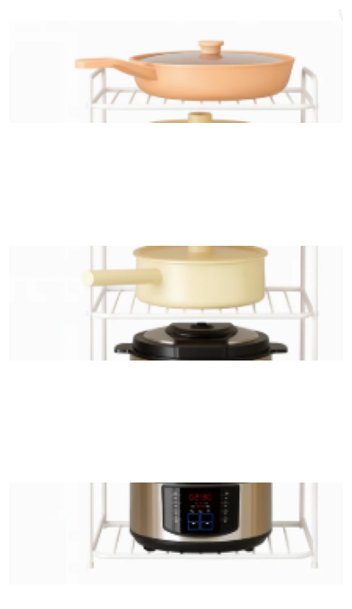 Estanteria de metal para cocina 25*25*43CM