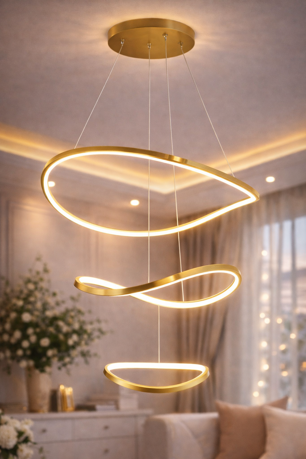 Lámpara LED Decorativa de Techo Colgante