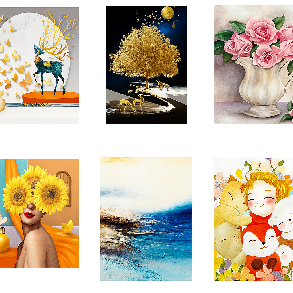 Juego de cuadros decorativos 2 piezas (1 de 30×60 cm y 1 de 60×60 cm), diseño moderno para decoración de interiores