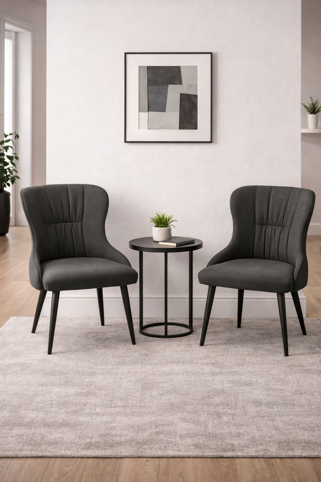Silla – Cuero Sintético + Metal | Moderna, Elegante y Súper Resistente