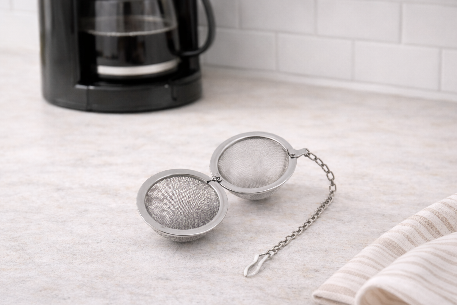 Bola de Malla Metálica para Té – Práctica, Reutilizable y de Acero Inoxidable