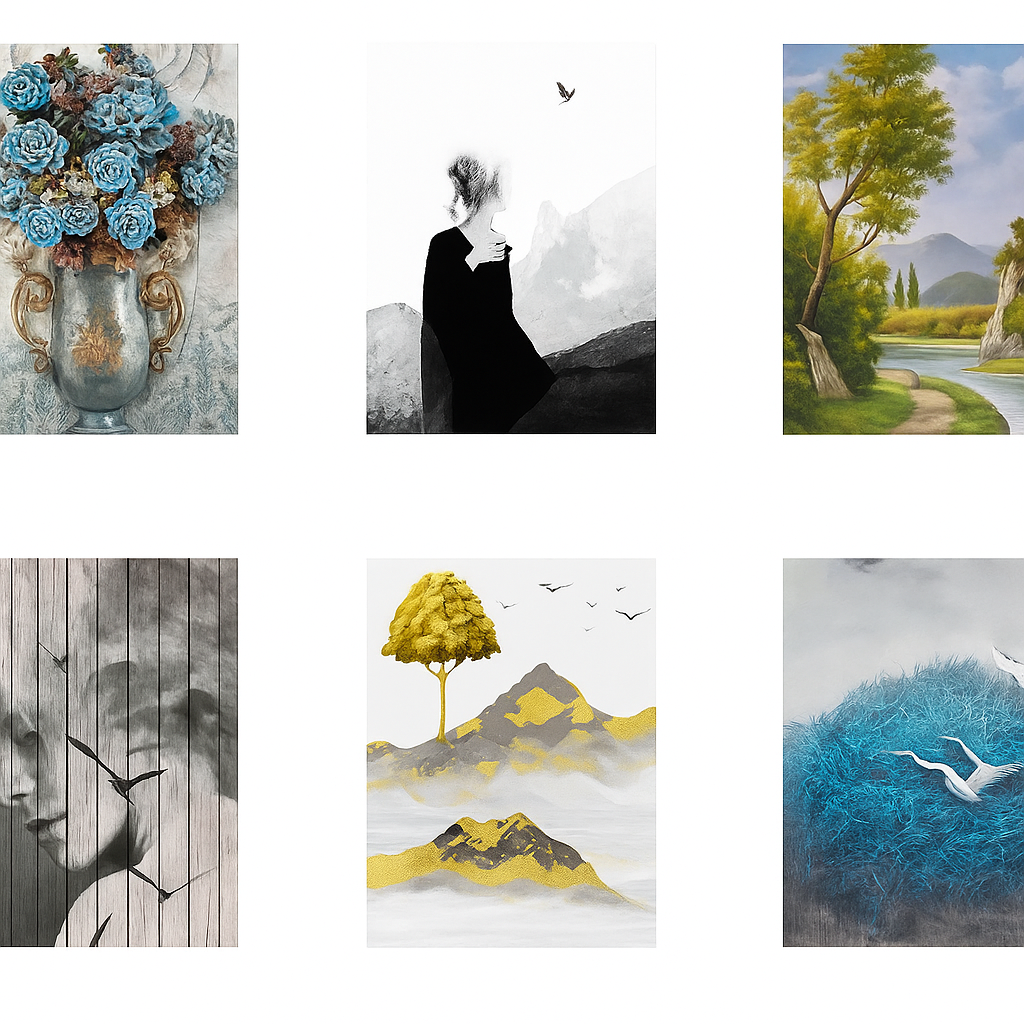 Cuadro decorativo 60×90 cm, diseño moderno y elegante para decoración de interiores