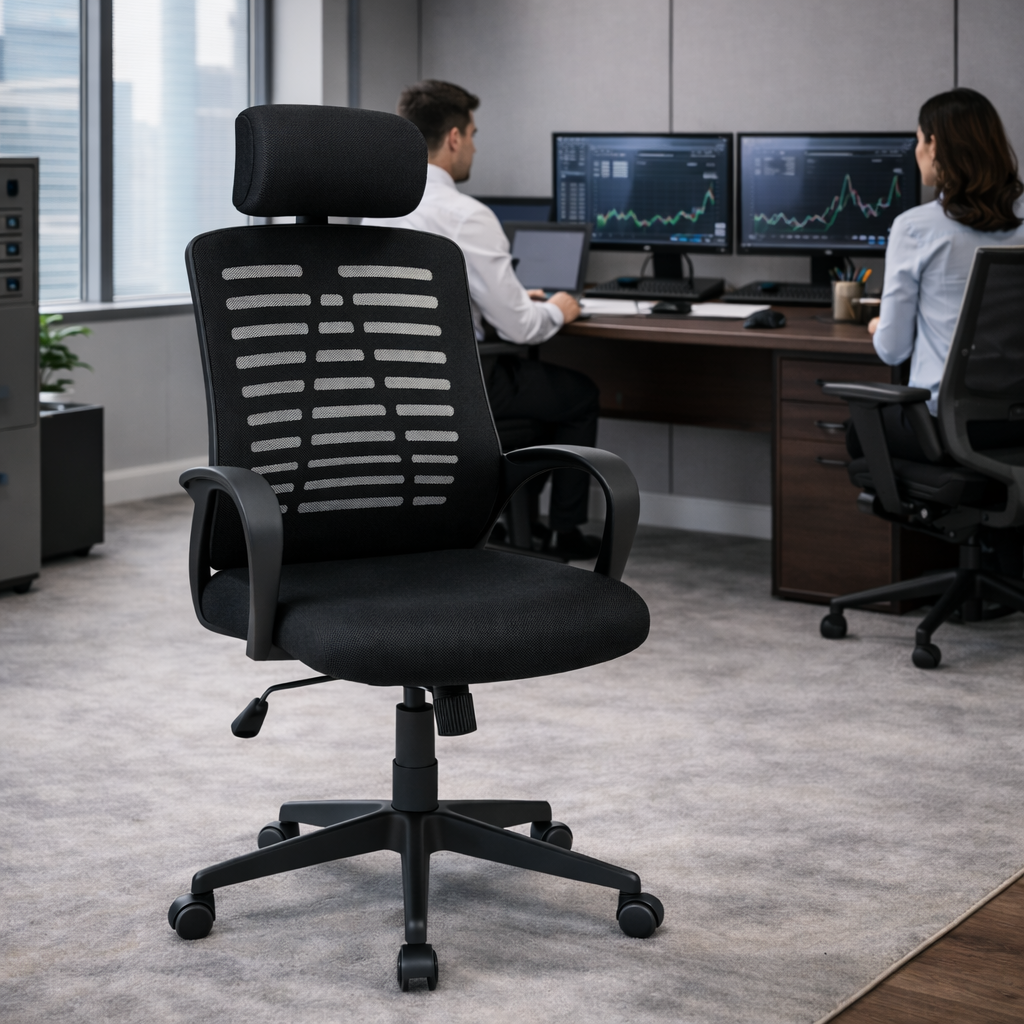 Silla de Oficina con Respaldo