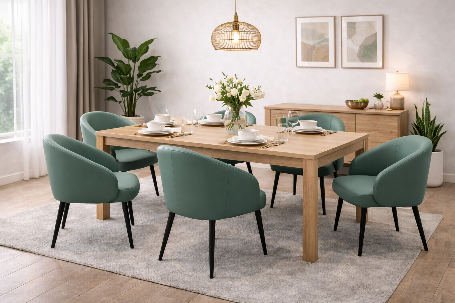 SILLA – Cuero Sintético + Metal | Moderna, Elegante y Súper Resistente